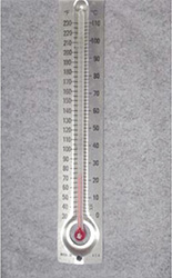 a thermometer showing temperature